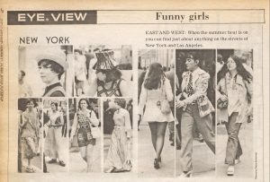 "Funny Girls" appeared in WWD on August 7, 1973.